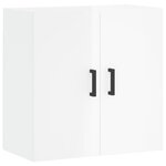 vidaXL Armoire murale Blanc brillant 60x31x60 cm Bois d'ingénierie