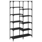 vidaXL Étagère Chêne noir 100 x 32 x 170 cm Bois d'ingénierie