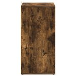 vidaXL Meuble à chaussures Chêne fumé 60x35x70 cm Bois d'ingénierie