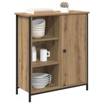 vidaXL Buffet Chêne artisanal 70 x 30 x 80 cm Bois d'ingénierie