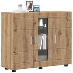 vidaXL Buffet chêne artisanal 55 5 x 29 x 100 cm Bois d'ingénierie