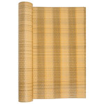 vidaXL Paravent de balcon marron clair 400x80 cm résine tressée
