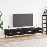 vidaXL Meuble TV Chêne noir 150 x 36 x 30 cm Bois d'ingénierie