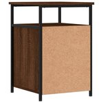 vidaXL Tables de chevet 2Pièces Chêne marron 40x42x60cm Bois d'ingénierie