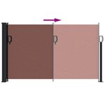 vidaXL Auvent latéral rétractable marron 120x500 cm