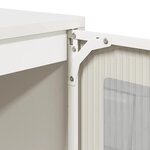 vidaXL Buffet blanc 100 5x39x107 cm acier laminé à froid