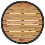 vidaXL Canapé de jardin avec table coussins rond noir résine tressée