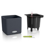Lechuza jardinière de table cube color 16 all-in-one anthracite