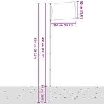 vidaXL Drapeau de la Suède et mât 5 5 m Aluminium