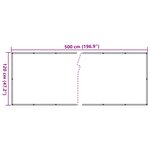 vidaXL Écran d'intimité de balcon anthracite 500x120 cm PVC
