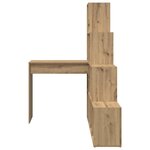 vidaXL Bureau d'angle chêne artisanal 101.5 x 149.5 x 149.5 cm