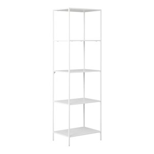 Étagère 5 niveau x cadre blanc 51 x 35 x 170 cm