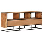 vidaXL Meuble TV 110x30x45 cm Bois d'acacia massif