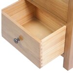 vidaXL Commode haute 45x32x110 cm Bois de chêne massif