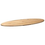 vidaXL Dessus de table 140x60x2 cm bois de chêne massif ovale