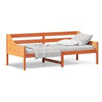 vidaXL Lit de jour sans matelas cire marron 80x200 cm bois pin massif
