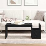 Table basse vidaXL Chêne noir 90x45x35 cm en bois d'ingénierie