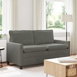 vidaXL Canapé Gris clair 156 x 81 x 87 5 cm Tissu