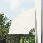 vidaXL Écran de confidentialité pour balcon Crème 115 x 115 cm tissu