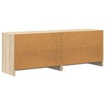 vidaXL Armoire de lit avec étagère 2 Pièces Chêne Sonoma 66 x 33 x 48 cm