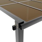 vidaXL Tonnelle de jardin anthracite 3x3 m aluminium