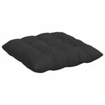 vidaXL Coussins de siège 4 Pièces Noir 40 x 40 x 6 cm Microfibre