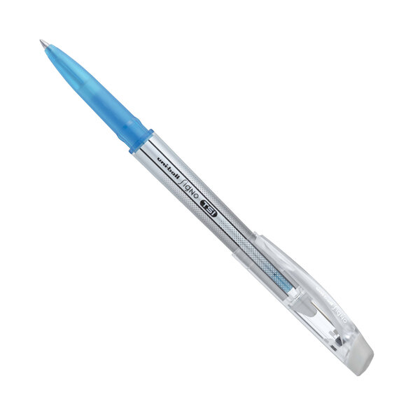 Stylo roller effaçable écriture moyenne bleu turquoise