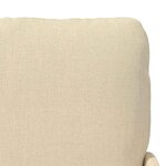 vidaXL Canapés avec coussin 110cm Crème Contreplaqué