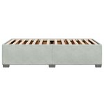 vidaXL Cadre de lit sans matelas gris clair 80x200 cm velours