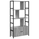 vidaXL Étagère Sonoma gris 80 x 30 x 155.5 cm Bois d'ingénierie