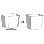 vidaXL Jardinière anthracite 50x50x50 cm acier