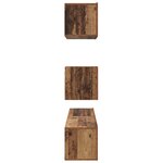 vidaXL Ensemble meuble TV 3 Pièces Bois Ancien Bois d'ingénierie