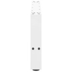 vidaXL Pieds de table basse Blanc 2 pièces 60 x (30-31) cm Acier