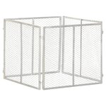 vidaXL Composteur de jardin 85x85x70 cm Fer galvanisé
