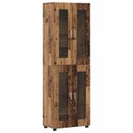 vidaXL Haut Armoire avec étagère FLORIN Bois ancien 60 x 35 x 182 cm
