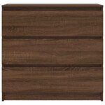 vidaXL Buffet chêne marron 80x35x76 cm bois d'ingénierie
