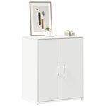 vidaXL Armoire à chaussures Blanc 60x35x70 cm Bois d’ingénierie