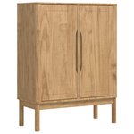 vidaXL Buffet FLORO Cire marron 70 x 30 x 70 5 cm Bois de Pin Massif