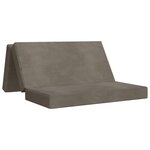 vidaXL Canapé-lit pliable 120 x 67 x 45 cm Gris clair