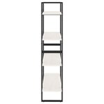 vidaXL Bibliothèque à 4 niveaux Blanc 80x30x140 cm Bois de pin massif