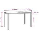 vidaXL Ensemble à manger de jardin et coussins 3 Pièces Poly rotin Marron