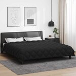 vidaXL Duvet d'hiver Noir et anthracite 240 x 200 cm Microfibre