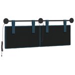 vidaXL Tête de lit suspendue Bleu Velours