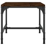 vidaXL Table d'appoint Chêne fumé 40x40x35 cm Bois d'ingénierie
