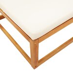 vidaXL Ensemble de canapés de jardin 3 pièces avec coussins  bois d'acacia et corde