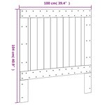 vidaXL Tête de lit 100x104 cm bois massif de pin