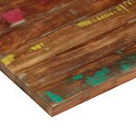 vidaXL Dessus de table 120x70x2 5cm rectangulaire bois massif récupéré
