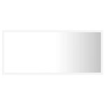 vidaXL Miroir à LED de salle de bain Blanc 90x8 5x37 cm Acrylique