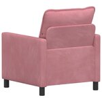 vidaXL Canapé Rose 76 x 81 x 87 5 cm Velours