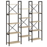 vidaXL Étagère Chêne Sonoma 156 x 25 x 167 cm Bois d'ingénierie